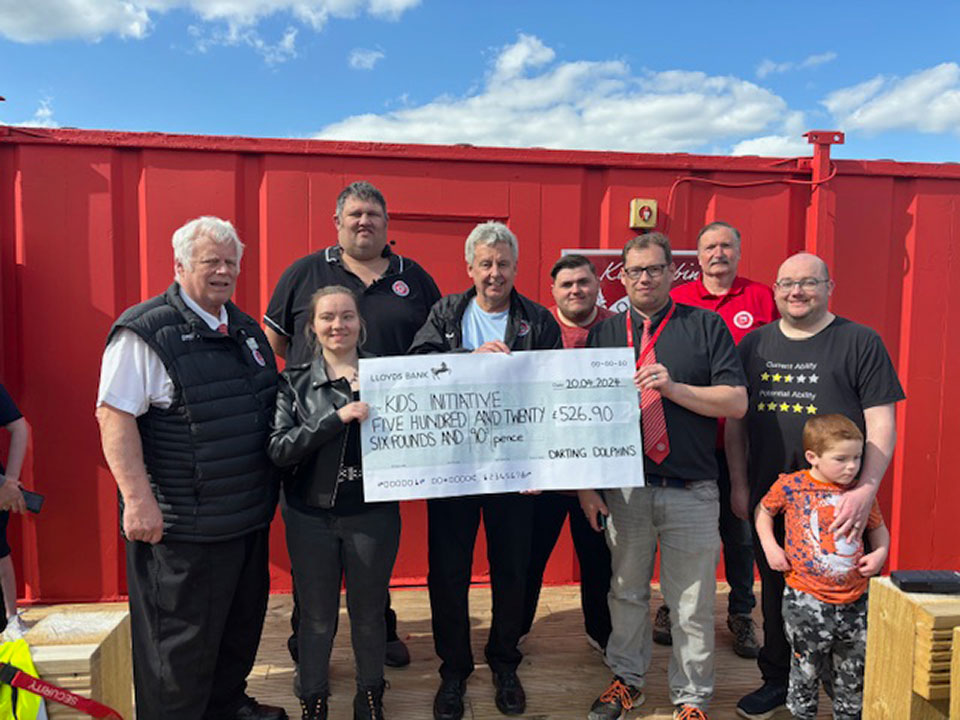 Darting Dolphins Make Another Critical Donation to Poole Town FC Kids Initiative