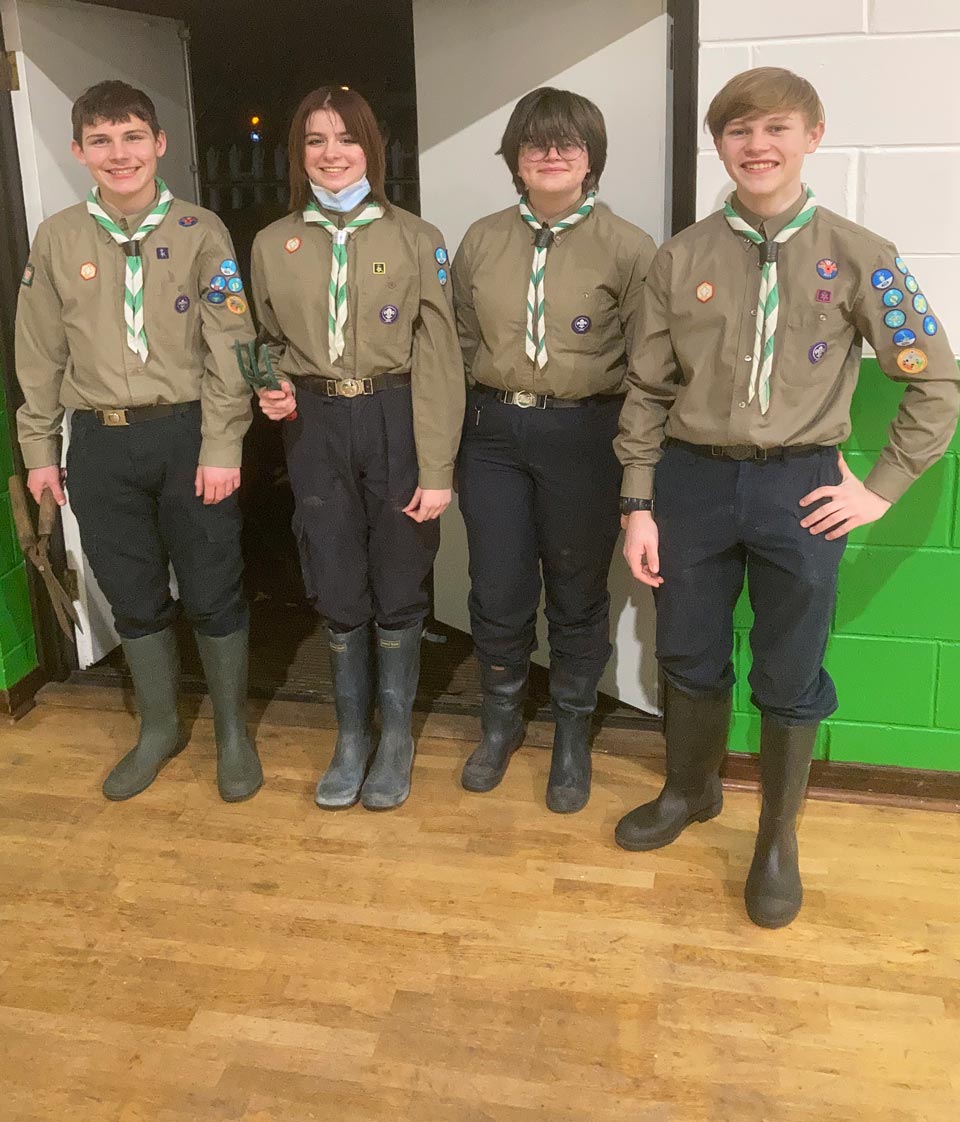 Scouts Receive Boot Room Wellies