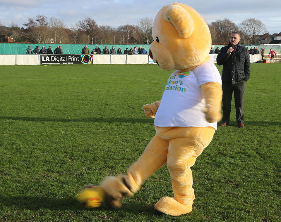 Dorsey Bear takes a penalty